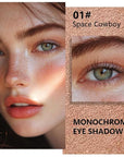 Light Brown Glitter Eyeshadow – Champagne Copper Shimmer Eye Shadow, Daily Waterproof Long-Lasting Eyeshadow Powder Palette for Women Neutral Eye Makeup sombras para ojos (01)
