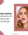 nude envie - Lip Gloss - High-Shine Finish - Moisturizing & Easy Application - Luxury Hydration - Non-Sticky Formula - With Vitamin E & Jojoba Oil - Vegan, Paraben-Free & Cruelty-Free - Fearless