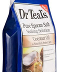 Dr Teal's Epsom Salt Bath Variety Gift Set (2 Pack, 3lb Ea) - Relax & Relief Eucalyptus & Spearmint, Nourish & Protect Coconut - Essential Oils & Pure Epsom Salt