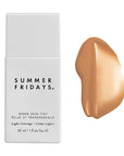 Summer Fridays Sheer Skin Tint - Skin Tint with Hyaluronic Acid - Helps Diminish Uneven Skin Tone - Sheer to Light Coverage - Shade 6 - Medium Tan with Warm Golden Undertones (1 Fl Oz)