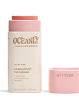 ATTITUDE Oceanly Lightweight Blush Stick, Titanium Dioxide-Free, EWG