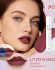 Matte Lip Gloss Peel Off Masque - Peel Off Lip Stain Tattoo, Toffee Rose Peel Off Lip Tint,Long Lasting Waterproof Transfer-proof Lip Mask Lip Stain Peel Off Lip Gloss, Stay Lip Makeup 02#