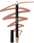 ISMINE One Light Brown Lip Liner, Professional Matte Lip Pencil Waterproof Long Lasting Smooth Natural Lip Liner (#02)