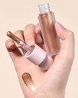 Liquid Highlighter Natural Glow For Face & Body, (#4 Candlelight)