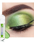 AMY'S DIARY Duochrome MultiChrome Chameleon Liquid Metallic Eyeshadow, High-Impact Multi-Dimensional Finish,Green Silky Smooth and High Pigment Holographic Glitter Eyeshadow Makeup (01#)