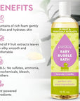 Puracy Bubble Bath for Children, Gently Scented with Real Lavender & Vanilla, 98.75% Natural Baby Bubble Bath, Plant-Based Moisturizers for All Skin Types, Tear-Free for Daily Use, 12 Fl Oz
