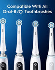 Oral-B iO Series Gentle Care Electric Toothbrush Replacement Brush Heads for an Oral-B Electric Toothbrush, 2 count, White