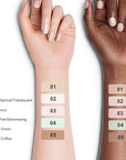 Setting Powder Lightweight Loose Powder Finishing Powder Long-Lasting Green/Translucent)-3 Boxes