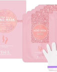 Toi:L Extra Silky Hand Mask 5 Pairs, Korean Moisturizing Gloves for Dry Hands with White Truffle, Green Caviar & Peptides, Repairing and Softening Hand Care Treatment for Aging, Cracked, and Dry Skin