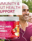 Youngevity Apple Cider Vinegar Gummies 500mg w/Raw ACV from The Mother, Detox Cleanse and Support Immunity, - 60 Gummy Vitamins