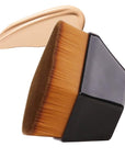 Foundation Brush, Daubigny Iron Type Makeup Brush for Face Blush Liquid Powder Foundation Brush for Blending Liquid, Cream or Flawless Powder Cosmetics with Protective Case (Black)
