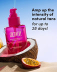 Coco & Eve Firming & Tan Prolonging Peptide Body Oil. Up to 28 Days Natural Tan Extender. After Sun Care with Tropical Oils, Vitamins C & E for Nourished, Glowy & Visibly Firmer Skin. (5.75 fl oz)