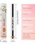 Matte Lip Stain Peel Off Lip Liner, Orange Brown Peel Off Lip Stain Tattoo,Long Lasting & Waterproof Peel Off Lip Gloss Lip Liner,Transfer-Proof All Skin Types.0.12 fl oz #01