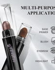 6PCS Cream Eyeshadow Stick Makeup Sets, Metallic And Matte Shimmer Eye Shadow Eye Brightener Stick Pencil Crayon, A02-Taupe Mauve