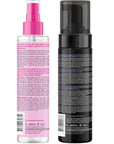 b.tan Violet Self Tan Foam & Face Mist Kit | Lovers Bundle - Dark Sunless Tanning Mousse, Bronzing Glow Gradual Facial + Body Spray, Mitt Applicator, 1 Hour Express, No Fake Tanner Smell, 6.7 Fl Oz