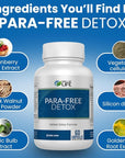 Well of Life para-Free Detox: Immune Support & Natural Detox Blend with Zinc, Black Walnut, Wormwood, Goldenseal, Cranberry & Garlic. Synergistic Formula for Overall Wellness: 60 V Capsules