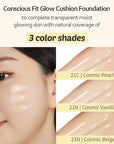 MOONSHOT KOREA Conscious Fit Cushion Foundation Medium Coverage,