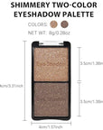 Double color eye shadow, Eyeshadows Creamy, high pigment eye makeup palette, matte shimmer metal eye shadow powder, Blendable, Ultra-Pigmented, Easy to Apply, Matte & Shimmer, (03)