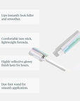 Wonderskin WONDER BLADING Top Gloss - Clear Glitter Lip Gloss, Hydrating and High Shine Finish Lip Makeup (Clear Shine)