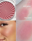 Cheeky Blush Compact for Face Cheeks, Talc Free Blusher Palette, Matte Powder Makeup, Natural Healthy, Mauve Pink Magenta Peach Red, Vegan Cruelty Free