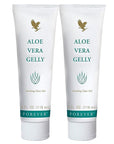 Forever Living - Forever Aloe Vera Gelly - Pure Aloe Gel - Soothes, Moisturizes, and Conditions - Vegan, Vegetarian, Gluten-Free - 4 fl oz. (2 Pack)