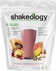 Shakeology Vegan Protein Powder - Gluten Free, Superfood Protein Shake - Helps Support Healthy Weight Loss, Lean Muscle Support, Manage Effects of Stress, Tropical Strawberry - 30 Serving Bag
