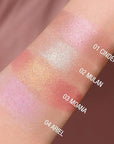 Chubby Cream Highlighter Stick for Face, Glitter Eyeshadow Peach Shimmer