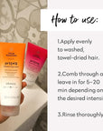 FOUR REASONS Color Mask INTENSE - Orange, 6.76 fl oz - Intensive Toning Treatment - Color Depositing Conditioner - Semi Permanent Hair Dye for Lightened and Colored Hair - 100% Vegan