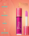 Juvia's Place,Lip Gloss Glass Sweet Beets, Berry, Long Lasting Hydrating The Reds & Berries,16 oz