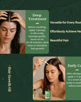 NP NATURES PHILOSOPHY Moroccan Argan Oil & Rosemary Hair Growth Oil Set, Organic Hair Serum, Anti-Frizz, Anti-Hair Loss, Adds Shine, Quickly Absorbed & Non-Greasy, Aussie Hair Products for Men & Women