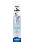 Oral-B Clic Toothbrush Ultimate Clean Replacement Brush Heads, White, 2 Count