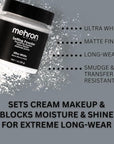 Mehron Makeup Setting Powder | Loose Powder Makeup | Loose Setting Powder Makeup Perfect for Halloween 1 oz (28 g) (Ultra White)