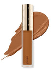 Jouer Essential High Coverage Liquid Concealer - Brightening Concealer - Color Corrector for Under Eye Dark Circles, Spot Coverage, and Eye Primer - Soft Matte Finish, Amber