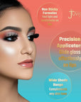 Juvia's Place, Lip Gloss Reflect Cherry Love, Red The Reds & Berries,Long Lasting Hydrating, Rich, Bright, 16 oz.