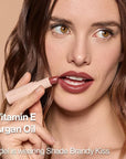 wet n wild Mega Last Rich Satin Lip Color, Rich Creamy Color with Satin Finish, Infused with Vitamin E & Moisturizing Argan Oil, Lightweight, Silky-Smooth, Vegan & Cruelty-Free - Brandy Kiss