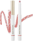 Heart Percent Dote On Mood Lip Pencil, Long-Lasting Creamy Lip Crayon Smooth Color Liner Retractable Lipstick Pencil 0.8g, #07. Dry Rose