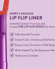 COVERGIRL Simply Ageless Lip Flip Liner, Amazing Petal, Pack of 1