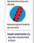 GuruNanda Smile Clean Toothbrush - Big Soft Bristles - Helps Clean Plaque, Whitens Teeth, and Aids in Fresh Breath – BPA-Free Brush for Adults & Kids - 1 Count