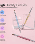 Melodysusie 2-in-1 nail art brushes