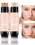 3 Pcs Contour Highlighter Blush Sticks with Brush,