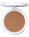 e.l.f. Camo Powder Foundation, Lightweight, Primer-Infused Buildable & Long-Lasting Medium-to-Full Coverage Foundation, Medium 375 N