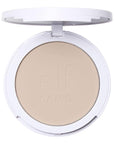 e.l.f. Camo Powder Foundation, Lightweight, Primer-Infused Buildable & Long-Lasting Medium-to-Full Coverage Foundation, Fair 100 W