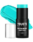 Teal Face Body Painting Stick, Professional Teal Full-coverage Cream Face Paint for Halloween SFX Avatar Corpse Bride Cosplay Makeup, Washable Eye Body Stick for Adult Costume Party