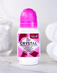 CRYSTAL BODY DEODORANT Roll-On - Unscented Susan G Komen (2.25 fl oz) - 3 Pack - Packaging May Vary