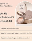 MOONSHOT KOREA Conscious Fit Cushion Foundation Flawless Coverage,Glass