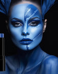 BADCOLOR Blue Face Body Paint Stick Eye Black, Royal Blue Face Painting for Softball Football Baseball Lacrosse, Professional Facepaint Makeup for Halloween Special Effects Cosplay Costume Parties
