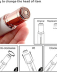 Facial Hair Removal for Women, Painless Face Trimmer for Upper Lips, Peach Fuzz and Chin with USB Rechargeable