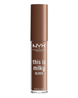 NYX PROFESSIONAL MAKEUP This Is Milky Gloss, Vegan Lip Gloss, 12 Hour Hydration - Milk The Coco (Chocolate Brown)