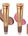 Contour Beauty Wand,Liquid Blush Wand,Face Contouring with Cushion Pink Blush