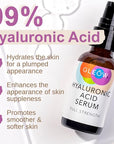 GLEOW New 2024 Pure Hyaluronic Acid Serum for Face - Hydrating Serum for Women - Hyaluronic Acid Pure Face Serum for Women - Face Serum for Dry Skin with Dark Spots 2oz